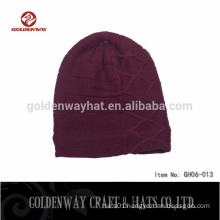 Beautiful Wine Color Cheap Lady Warm Hats